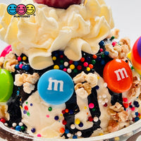 M&m Mixed Chocolate Candies Fake Candy Charms Flatback Cabochons 30 Pcs Charm