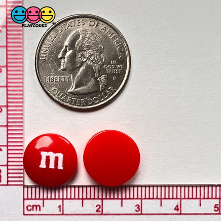 M&m Mixed Chocolate Candies Fake Candy Charms Flatback Cabochons 30 Pcs Charm