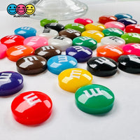M&m Multicolor Candies Fake Candy Charms Flatback Faux Cabochons 12 Colors 20 Pcs Playcode3 Llc Food