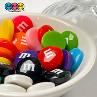 M&m Multicolor Candies Fake Candy Charms Flatback Faux Cabochons 12 Colors 20 Pcs Playcode3 Llc Food