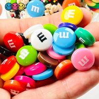 M&m Multicolor Candies Fake Candy Charms Flatback Faux Cabochons 12 Colors 20 Pcs Playcode3 Llc Food