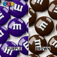 M&m Multicolor Candies Fake Candy Charms Flatback Faux Cabochons 12 Colors 20 Pcs Playcode3 Llc