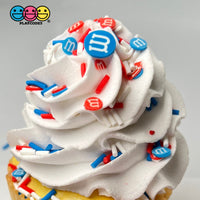 M&m Red Blue 4Th Of July Fimo Mix Fake Sprinkles Patriotic Confetti Funfetti Sprinkle