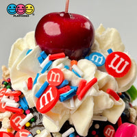 M&m Red Blue 4Th Of July Fimo Mix Fake Sprinkles Patriotic Confetti Funfetti Sprinkle