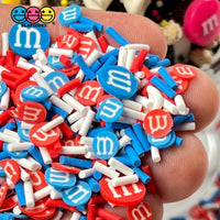 M&m Red Blue 4Th Of July Fimo Mix Fake Sprinkles Patriotic Confetti Funfetti Sprinkle