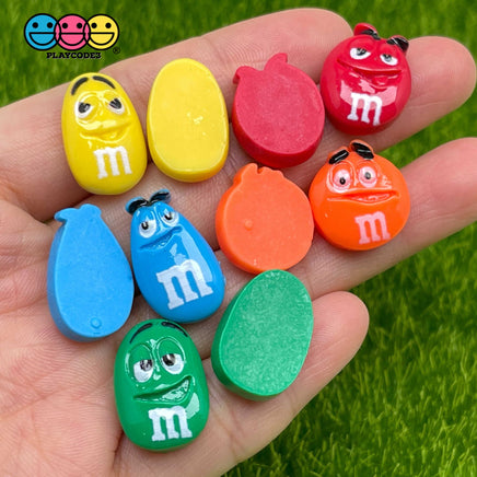 M&m Smiling Characters Charms Fake Candy Food Decoden Charm