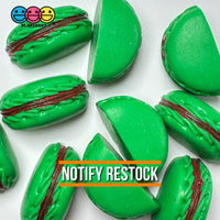 Fake Christmas Holiday Red Green Macaron Flat Bottom Cabochons Decoden Charm 10 Pcs Playcode3 Llc