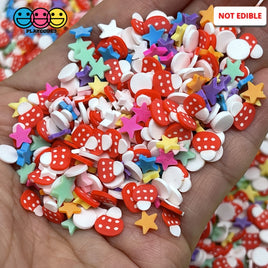 Magic Mushroom Mix Fimo Slices Fake Clay Sprinkles Funfetti Confetti Sprinkle