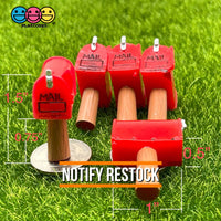 Mailbox Curbside Classic Red Metal Charms Miniature Charm Cabochons Decoden