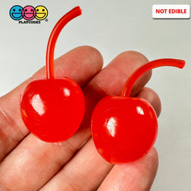Maraschino Cherry Large Cherries Charms Fake Food Cabochon Decoden 10 Pcs Playcode3 Llc