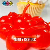Maraschino Cherry Large Cherries Charms Fake Food Cabochon Decoden 10 Pcs Playcode3 Llc