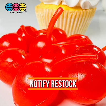Maraschino Cherry Large Cherries Charms Fake Food Cabochon Decoden 10 Pcs Playcode3 Llc
