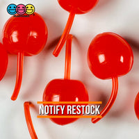 Maraschino Cherry Large Cherries Charms Fake Food Cabochon Decoden 10 Pcs Playcode3 Llc