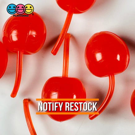 Maraschino Cherry Large Cherries Charms Fake Food Cabochon Decoden 10 Pcs Playcode3 Llc