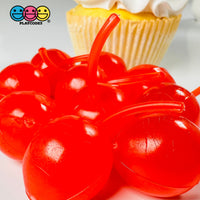 Maraschino Cherry Large Cherries Charms Fake Food Cabochon Decoden 10 Pcs Playcode3 Llc