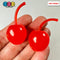 Maraschino Cherry Large Cherries Charms Fake Food Cabochon Decoden 10 Pcs Playcode3 Llc