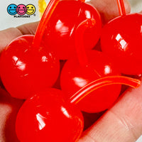 Maraschino Cherry Large Cherries Charms Fake Food Cabochon Decoden 10 Pcs Playcode3 Llc