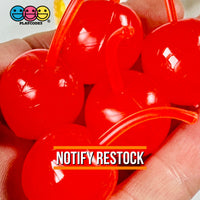 Maraschino Cherry Large Cherries Charms Fake Food Cabochon Decoden 10 Pcs Playcode3 Llc
