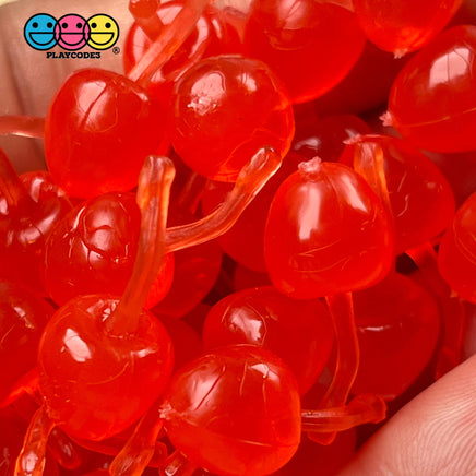 Maraschino Cherry 3D Cherries Charms Fake Food Cabochon Decoden 25 Pcs