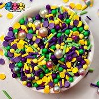Mardi Gras Bead And Sprinkle Mix Fake Sprinkles Confetti New Orleans Funfetti