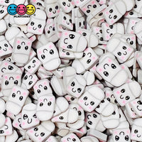 Marshmallow Kawaii Face Fake Sprinkles Fimo Faux Sprinkle Funfetti 20 Grams