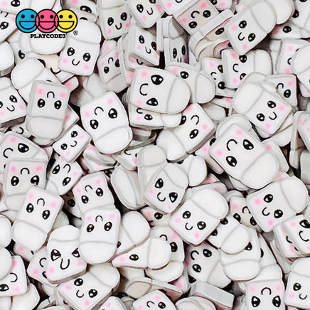Marshmallow Kawaii Face Fake Sprinkles Fimo Faux Sprinkle Funfetti 20 Grams
