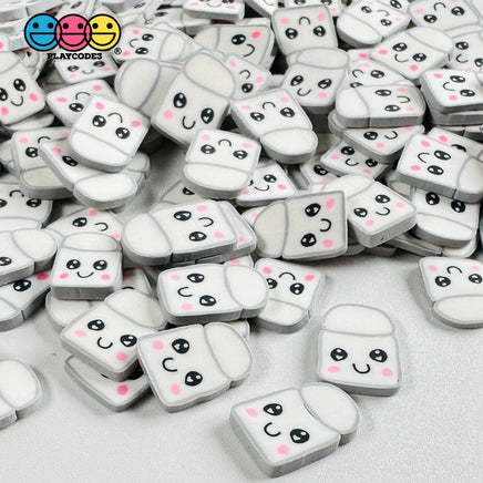 Marshmallow Kawaii Face5Mm/10Mm Fake Sprinkles Fimo Faux Sprinkle Funfetti