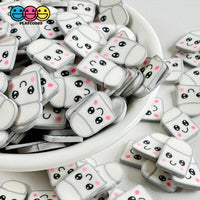 Marshmallow Kawaii Face5Mm/10Mm Fake Sprinkles Fimo Faux Sprinkle Funfetti