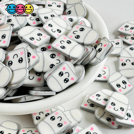 Marshmallow Kawaii Face5Mm/10Mm Fake Sprinkles Fimo Faux Sprinkle Funfetti