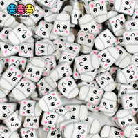 Marshmallow Kawaii Face5Mm/10Mm Fake Sprinkles Fimo Faux Sprinkle Funfetti