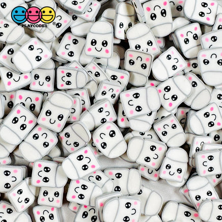Marshmallow Kawaii Face5Mm/10Mm Fake Sprinkles Fimo Faux Sprinkle Funfetti