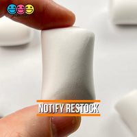 Marshmallows Charms Cabochon Fake Food Soft Clay Light Weight Not Hard Decoden 10 Pcs