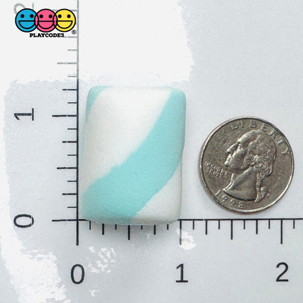 Marshmallows Mini Charms Cabochon Fake Food Hard Clay Light Weight NOT SOFT Decoden 10 pcs - Fake Food