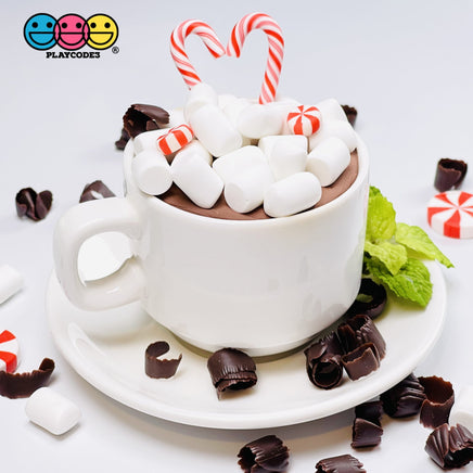 Marshmallows Mini Charms Cabochon Fake Food Marshmallow Decoden