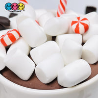 Marshmallows Mini Charms Cabochon Fake Food Marshmallow Decoden