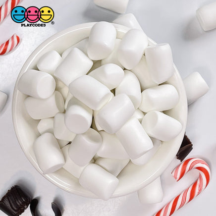 Marshmallows Mini Charms Cabochon Fake Food Marshmallow Decoden