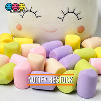 Marshmallows Mini Charms Pastel Multicolor Easter Cabochon Fake Food Hard Plastic Not Soft Decoden 5