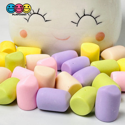 Marshmallows Mini Charms Pastel Multicolor Easter Cabochon Fake Food Hard Plastic Not Soft Decoden 5