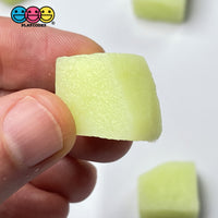 Melon Chunks 3D Fake Food Realistic Charm Cabochons 10 Pcs