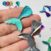 Mermaid Tails Iridescent Color Shift Charms Cabochons Mermaids Decoden 2 Colors 10 Pcs Playcode3 Llc