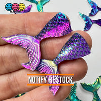Mermaid Tails Iridescent Color Shift Charms Cabochons Mermaids Decoden 2 Colors 10 Pcs Playcode3 Llc