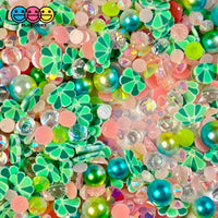 Mermaids Treasure Mix Fimo Rhinestone Beads Fake Polymer Clay Sprinkles Sea Shells Jimmies Funfetti