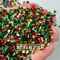 Christmas Mix 100G Bingsu Beads Slime Crunchy Iridescent Crafting Supplies Cut Plastic Straws