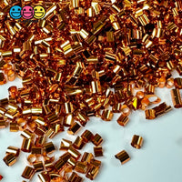 Metallic Copper 500G Bingsu Beads Slime Crunchy Iridescent Crafting Supplies Cut Plastic Straws Bulk