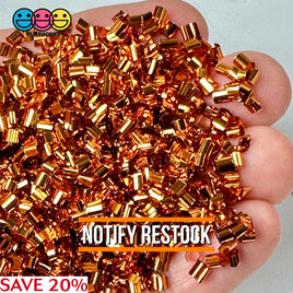 Metallic Copper 500G Bingsu Beads Slime Crunchy Iridescent Crafting Supplies Cut Plastic Straws Bulk