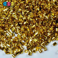 Metallic Gold 500G Bingsu Beads Slime Crunchy Iridescent Crafting Supplies Cut Plastic Straws Bulk