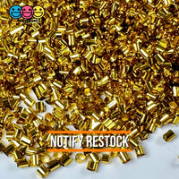 Metallic Gold 500G Bingsu Beads Slime Crunchy Iridescent Crafting Supplies Cut Plastic Straws Bulk