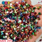 Metallic Rainbow 500G Bingsu Beads Slime Crunchy Iridescent Crafting Supplies Cut Plastic Straws