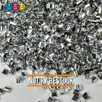 Metallic Sliver 500G Bingsu Beads Slime Crunchy Iridescent Crafting Supplies Cut Plastic Straws Bulk