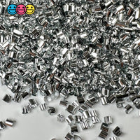 Metallic Sliver 500G Bingsu Beads Slime Crunchy Iridescent Crafting Supplies Cut Plastic Straws Bulk